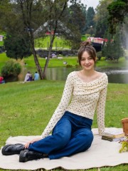 PG Polkadot Off Shoulder Overlap Tee