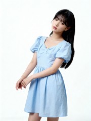 Emma Ribbon Front Mini Dress