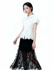 Ellen Sheer Lace With Inner Short Skirt