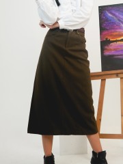 PT Allen Midi Suede Skirt RO1