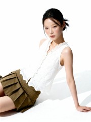 Holly Embroidery Button Top