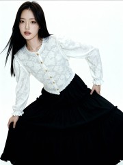 Holly Flower Embroidery Cardigan