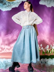 WW ELITE Aliyah Embroidery White Shirt