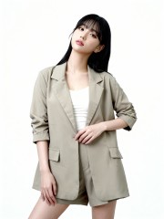 2pcs Set Blazer And Skort