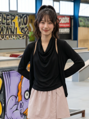 JR NRC Face Inner High Neck And Cardigan
