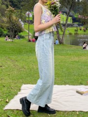 PG Color Washed Knit Outer Top