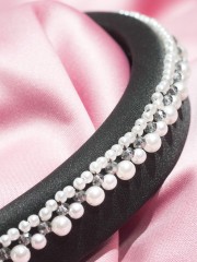 Suede Pearl Hairband