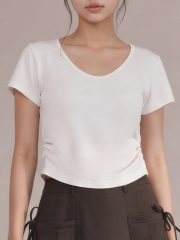 JR CORE Side Gather Tee