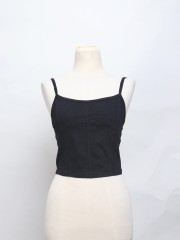 SEA CORE Spagetti Strap Denim Top