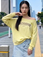 JR NRC Sistahood Off Shoulder Jersey Sweat Top