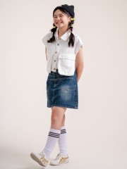 JR DITOX Beatrice Dark Denim Skort