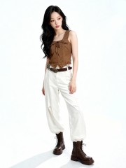 Avery Linen Combo Top