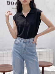 00 Knit Polo Top