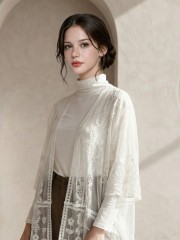 EID Sheer Embroidery Outer