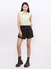 BTC Patel Eyelet Sleevesless Shirt