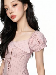 Faye Grid Lines Dress