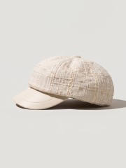 Paris Textured Tweed Golf Cap