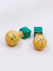 2 Ways Wear Colored Like Ceramic Earrings