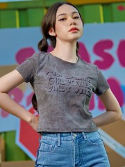 SEA CORE Girl Power Washed Tee RO1