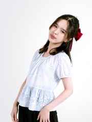 CNY Flower Embroidery Necklining Tied Top
