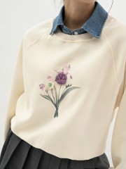 BTC Detachable Collar 3D Lavender Flower