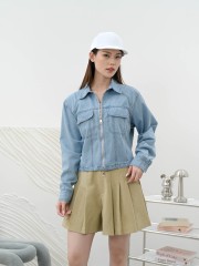 SMARTEN OVERSIZE DENIM BLUE SHIRT