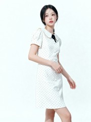 Jenny Dotty With Ribbon Dress