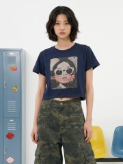 JR CORE NRC Long Live Queen Semi Crop Tee