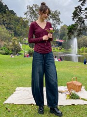 JR PG 2 Way Wear Wide Leg And Barrel Denim Jeans