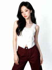 Avery Linen Combo Top