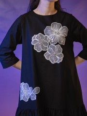WW ELITE Embellished Ramsha Flower Midi Dress