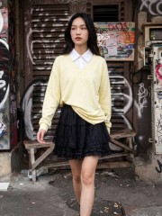 JR NRC Layer Shirt And Tee Combi Top