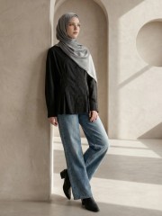 EID Aisha Front Waist Sewn Pleats Shirt