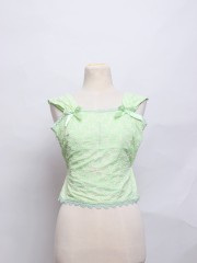 SEA Sunflower Embroidery Accent Top