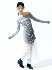 Ariel 2pcs Set Maxi Lace With Jersey Dress