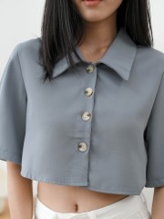 Jessa Semi Crop Shirt