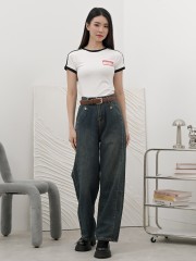 SMARTEN ELAINE DARK DENIM JEANS