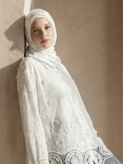 EID 3D Embroidery White Shirt