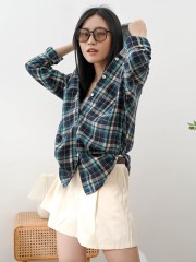 Hoodie Checkered Shirt