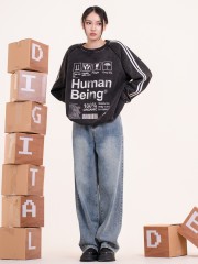 DITOX HUMAN BEING Washed Oversize Sweater