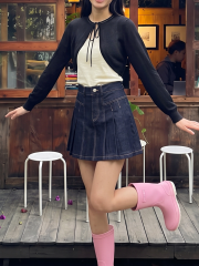 JR CORE PG Tied Crop Cardigan