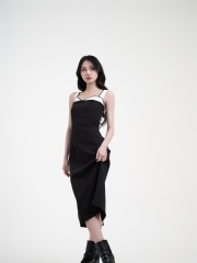 SMARTEN Corset Midi Dress