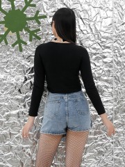 Denim Skort Overlap 