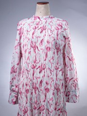 ELITE EID4 Arifah Flower Paint Pleats Tunic Dress