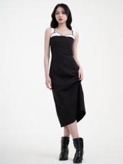 SMARTEN Corset Midi Dress