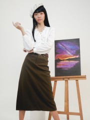 PT Allen Midi Suede Skirt RO1