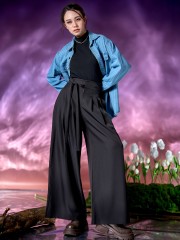 WW Rihanna Wide Leg Belted Tied Pants