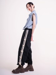 JR DITOX Side Ribbon Shoe Lace Track Pants